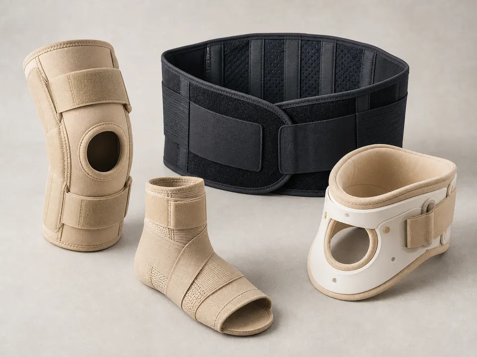 Orthopaedic knee, ankle, neck and lumbar supports